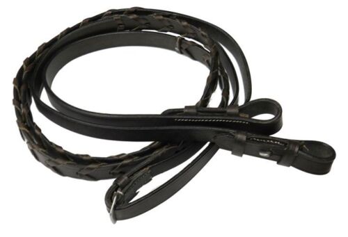 LACED LEATHER REINS